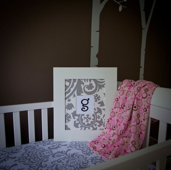 Items similar to Nursery Wall Art Personalized Baby Nursery Letter