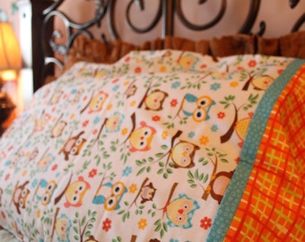 Cu-hoot (Orange) Pillowcase Set