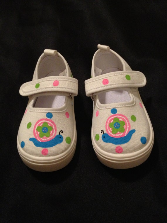 Hand Painted Snail Shoes