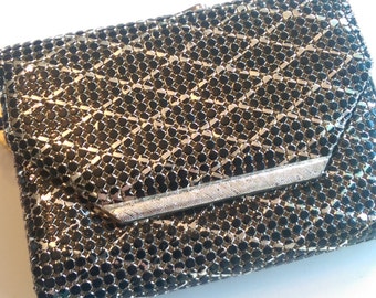 Purse, Tri Fold, Bill Fold, Change Purse, Wallet, Clutch - Sterling Mesh Art Deco Modern Stylish NWT Vintage Collectible