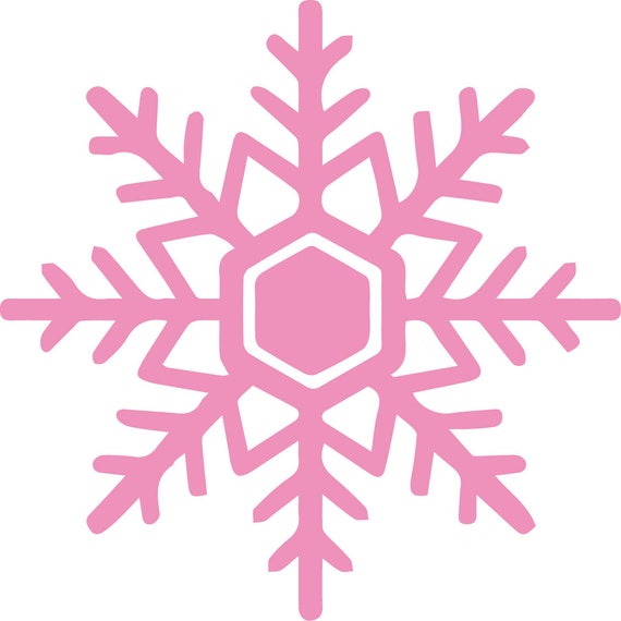 Snowflake Vinyl Decal Design 3 Frozen Party by NipomoImprints