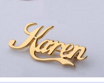 Popular items for custom name brooch on Etsy