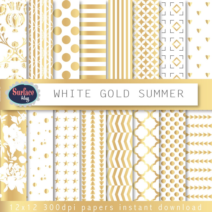 Gold Metallic gold paper Gold paper White and gold Gold