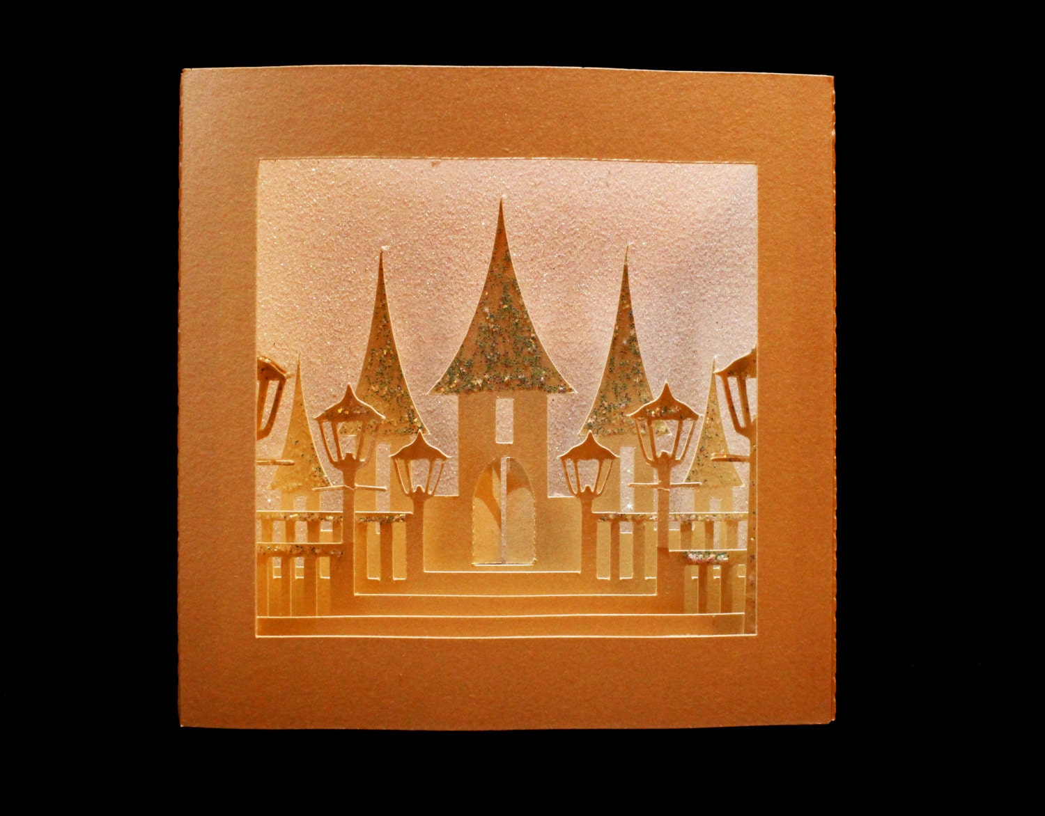 Download SVG 3D Fairy tale castle Christmas card by MySVGHUT on Etsy
