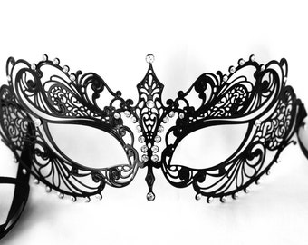 black lace masquerade mask, prom masquerade mask, wedding masquerade mask, bachelorette sash