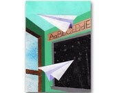 GRADUATION CARD - Nostalgic Memories - Paper Airplanes in a School Classroom - Collage Art Card - Vintage Look Frame-able Art (CMEM2013002) GRADUATION CARD - Nostalgic Memories - Paper Airplanes in a School Classroom - Collage Art Card - Vintage Look Frame-able Art (CMEM2013002)