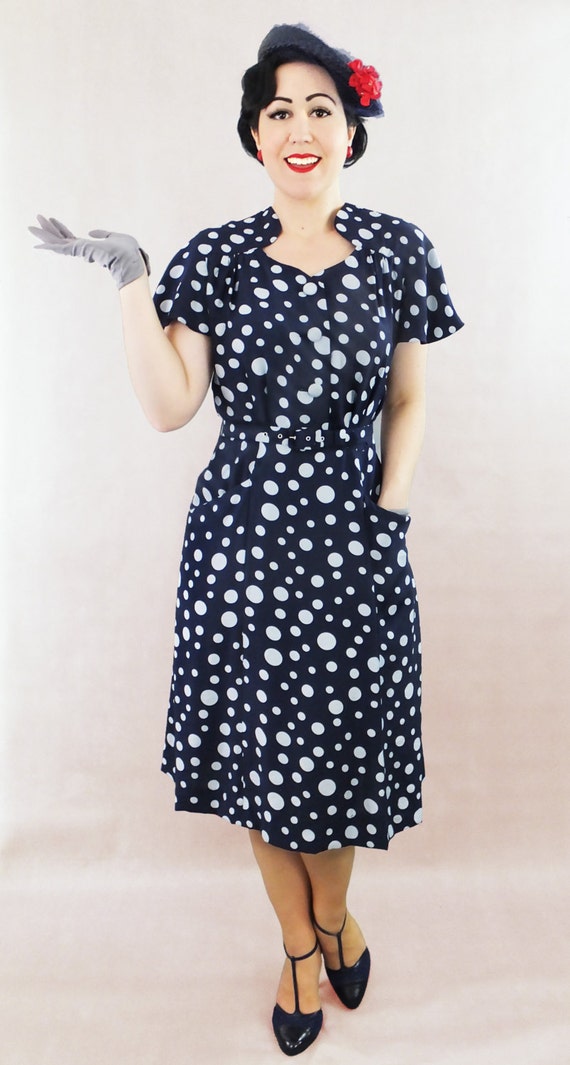 1940s Day Dresses & Tea Dresses