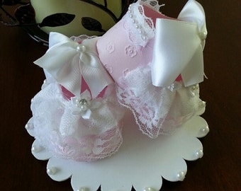 Shoe Cake Topper /Baby Shower Cake Topper / Baby Cake Topper