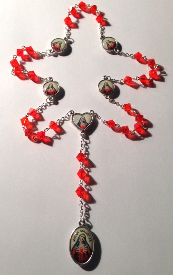 chaplet-of-the-five-holy-wounds-of-jesus-christ-rosary-made-etsy