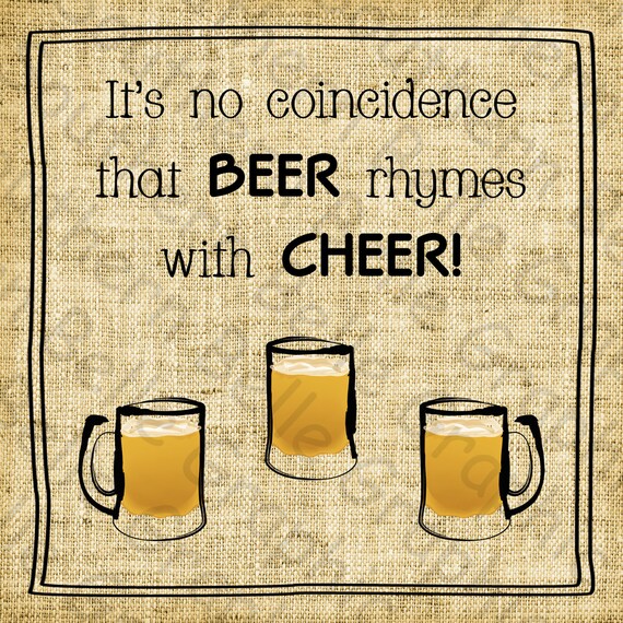 Beer Rhymes With Cheer Beer By SouthernSassGraphics On Etsy