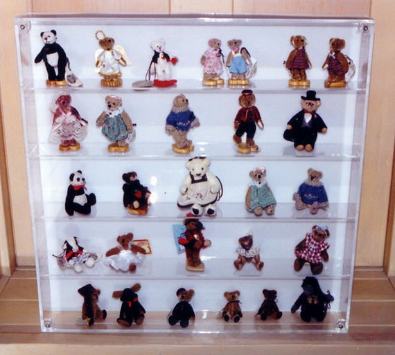 Figurine Display Case. Wall Mounted. by ShowcasePlastics