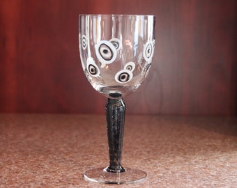 Massive Stemmed Unique Wine Goblet / Chalice