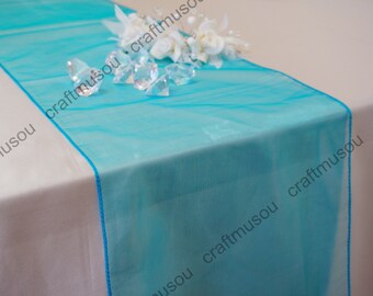 Bulk 12" x 108" (Inch) Organza Table Runner for Wedding Shower Banquet 20 Colors+