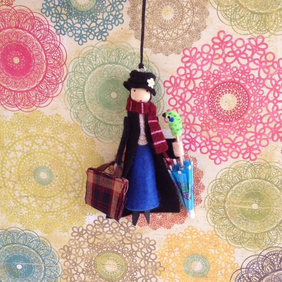 mary poppins clothespin doll ornament mary poppins clothespin doll ornament