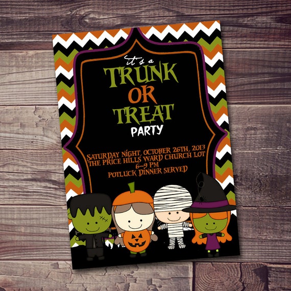 Trunk Or Treat Invitations 3
