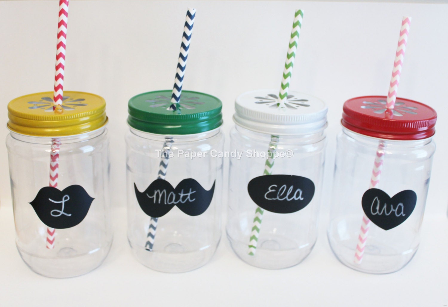 12 Plastic Mason Jars Rustic Wedding by