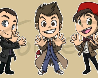 Popular items for doctor who chibi on Etsy