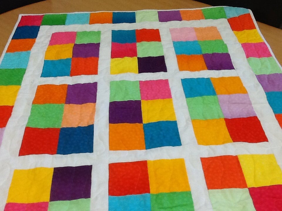 Bright Colored Baby Quilt