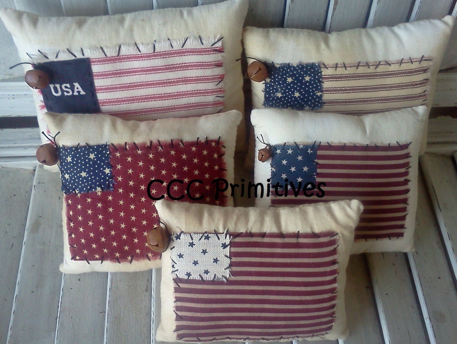 Americana Handmade USA Pillow Handmade Americana Pillow