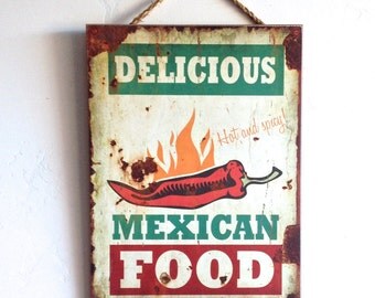 Items similar to El Coyote Mexican Food Sign 0026 on Etsy