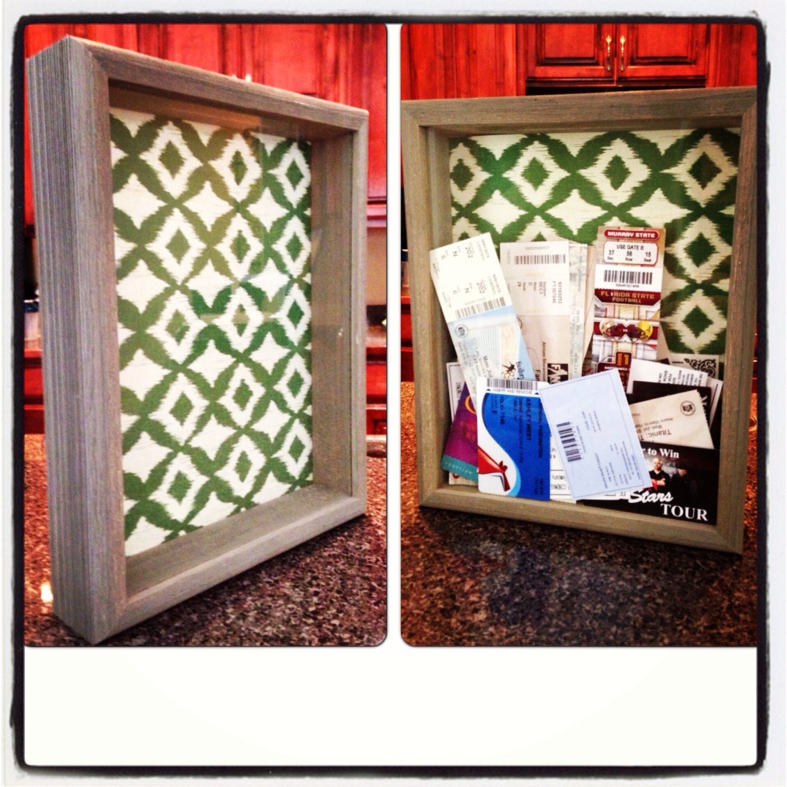 Ticket stub display box Great for displaying all by craft66store