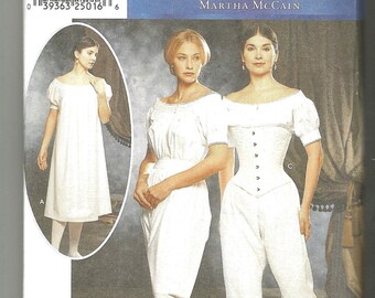 Simplicity 9769 Civil War Costume undergarments 6 8 10 12 or 14 6 18 20 new uncut