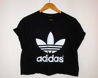 classic back adidas swag style crop top by 0BubblegumBoutique0