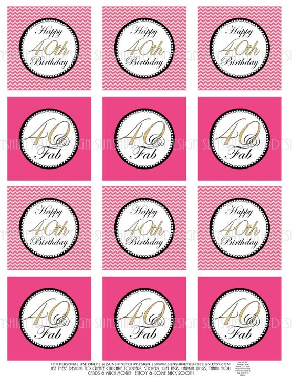 printable-40th-birthday-cupcake-toppers-printable-pink-and-gold-chevron-cupcake-toppers