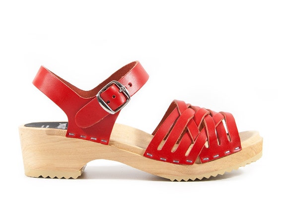 Madrid Sandal - Sandals - Low Heel - Fine Leather - Sandgrens Clogs ...