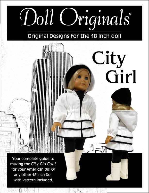City Girl Coat Pattern for the American Girl or Similar 18
