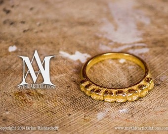Molar Tooth Ring in 3D Printed Steel