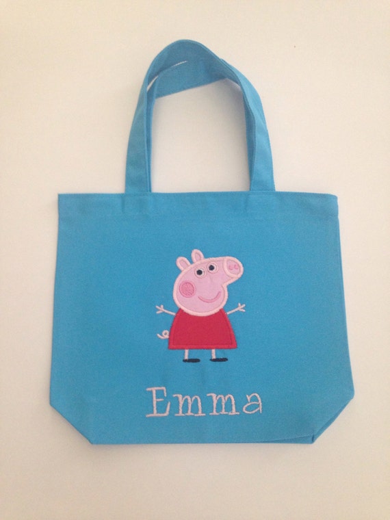Personalized Peppa Pig Tote / Bag by My2LittleSunshines on Etsy