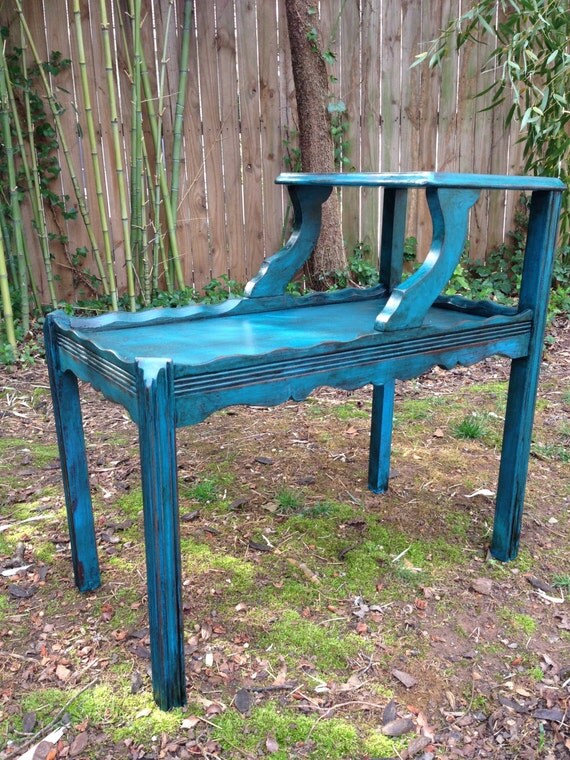 turquoise pottery outdoor side tables