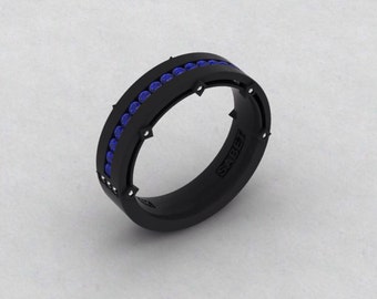 16mm Stainless Steel Bulky Band Ring – Men’s, Black/Gold/Silver/Rose Gold, Sizes 6-11