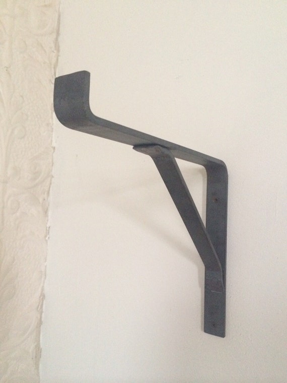 Items similar to Shelf support with hand hammered brace option on Etsy