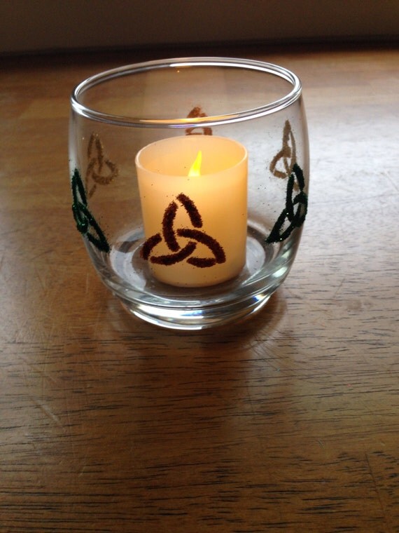 Celtic Trinity Knot Votive Candle Holder by GreatGiftsByZodi