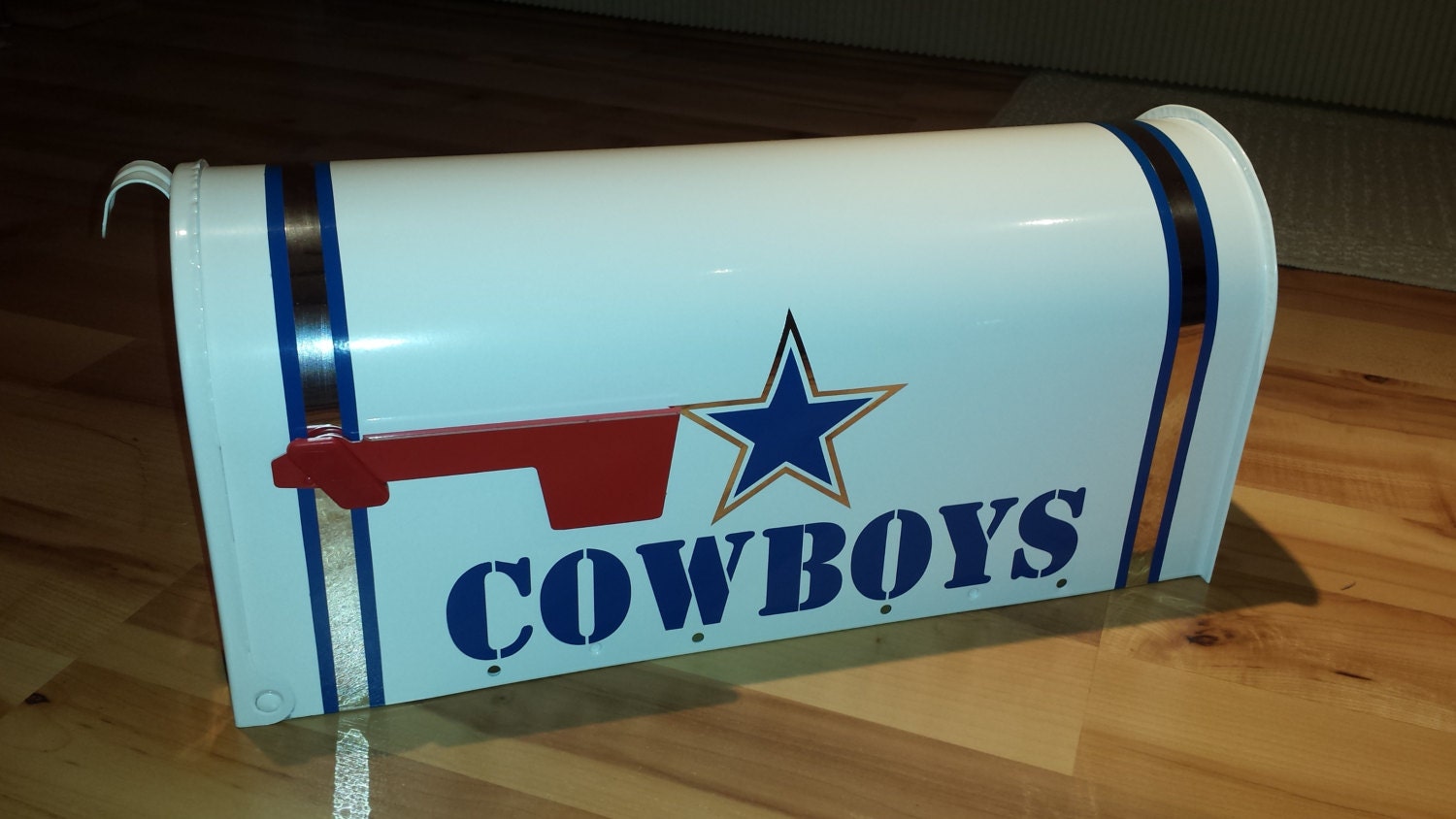 Dallas Cowboys Texas Fan Mailbox Blue White Silver