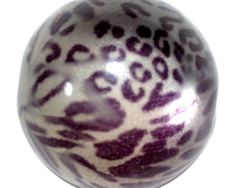 3 Leopard Print Beads, 16mm Round Large Beads Animal Print 3 Beads included