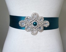 Popular items for teal sash on Etsy