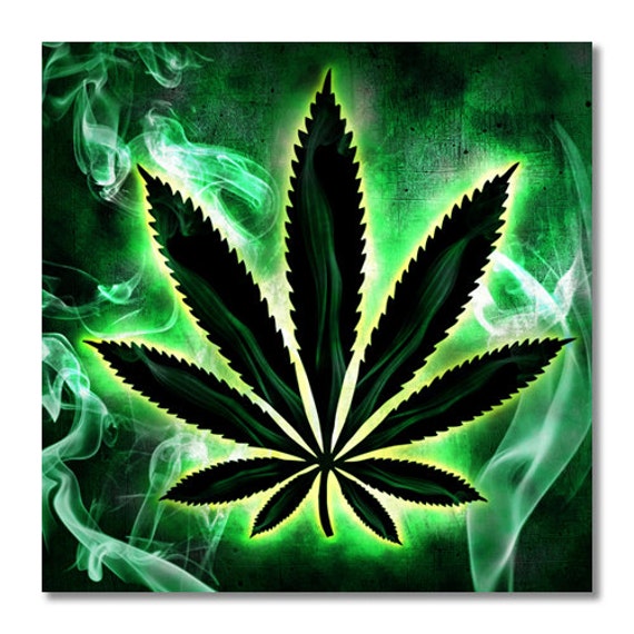 Marijuana Bumper Sticker. Cannibus Hash Dabs 420 Smoke Weed