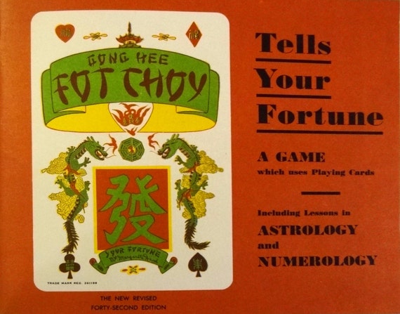 1948 Gong Hee Fot Choy Tell Your Fortune Game Astrology