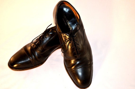 Menâ€™s Johnston  Murphy Made in USA Captoe Blucher Shoe Size 9.5 DB