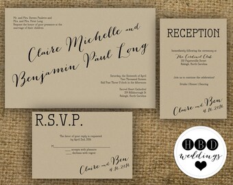 Brown Paper Bag Invitations 10