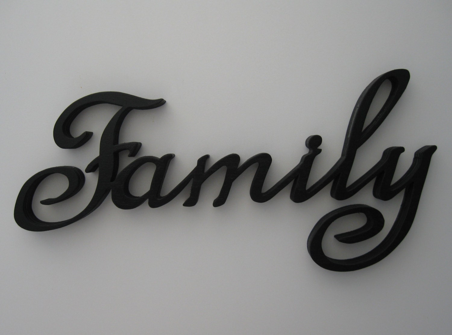 Word FAMILY Wood Wall Hanging by ScrollMasterDesigns on Etsy