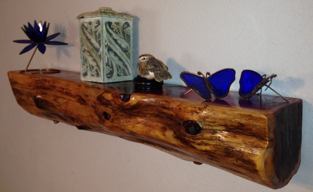 Cedar Log Shelf / Rustic /Wood/ Cabin / Lodge Decor / Log