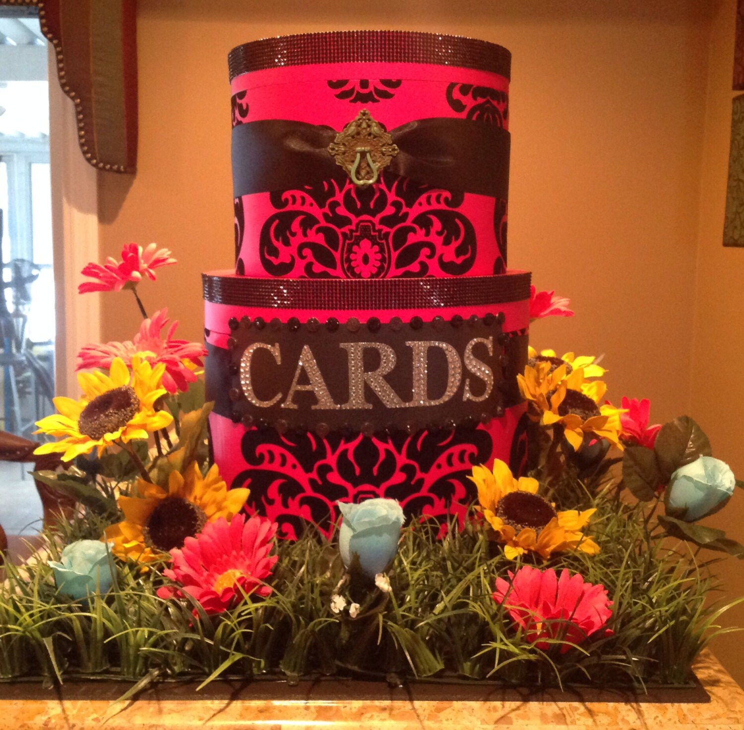Custom 2Tier Sweet 16 Card Box 2Tier Money by CarisCreation113