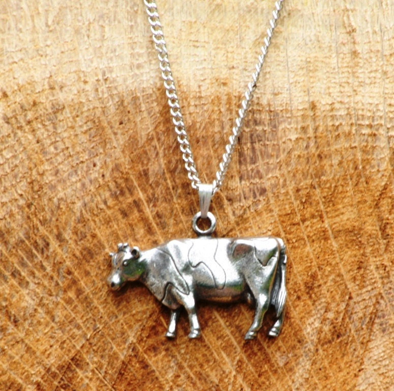 Cow Necklace & Pendant Ladies Dairy Farming Gift
