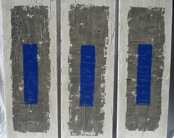 canvas triptych coated "city"