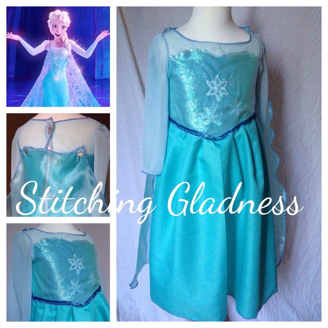 Frozen Elsa Dress Up Dress. Queen Elsa. by StitchingGladness