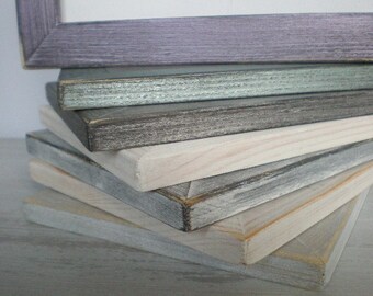 Picture frame wood frame 13 x 18 cm CHOOSE Colors Delicate frame photo ...